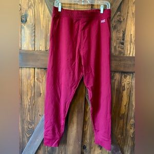 Pink by Victoria Secret Active wine colored Joggers  size Large